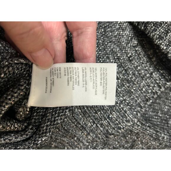Anthropologie charcoal gray/black turltleneck sweater with a lot of sparkle, S - Picture 5 of 5